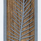 Fern Metal Wall Art on Reclaimed Wood, Tall 12.5 Inch Botanical Decor