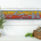 Mountains and Pines Metal Wall Art on Reclaimed Wood, 24 Inch Cabin Decor