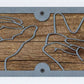 Sign Language Hands Metal Wall Art on Reclaimed Wood, 24 Inch ASL Sign