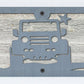 Off Road Jeep Metal Wall Art on Reclaimed Wood, 24 Inch Garage Sign