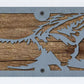 Running Horses Metal Wall Art on Reclaimed Wood, 24 Inch Western Decor