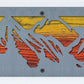 Mountain Range Metal Wall Art on Reclaimed Wood, 24 Inch Rustic Cabin Decor