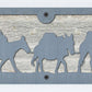 Cattle Drive Metal Wall Art on Reclaimed Wood, 24 Inch Western Ranch Decor