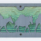 Cattle Drive Metal Wall Art on Reclaimed Wood, 24 Inch Western Ranch Decor