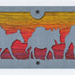 Cattle Drive Metal Wall Art on Reclaimed Wood, 24 Inch Western Ranch Decor
