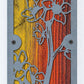 Cherry Blossom Metal Wall Art on Reclaimed Wood, Tall 24 Inch Floral Decor
