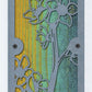 Cherry Blossom Metal Wall Art on Reclaimed Wood, Tall 24 Inch Floral Decor