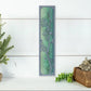 Cherry Blossom Metal Wall Art on Reclaimed Wood, Tall 24 Inch Floral Decor