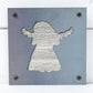 Angel Metal Wall Art on Reclaimed Wood, Guardian Angel Sign, Memorial Gift