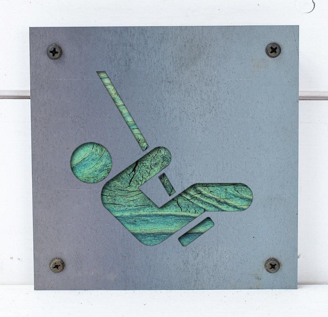 Rope Swing Metal Wall Art on Reclaimed Wood, Lake House Decor, Summer Sign