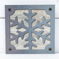Snowflake Metal Wall Art on Reclaimed Wood, Winter Cabin Decor, Christmas Sign