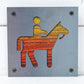 Horseback Rider Metal Wall Art on Reclaimed Wood, Trail Ride Sign, Horse Gift