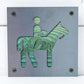 Horseback Rider Metal Wall Art on Reclaimed Wood, Trail Ride Sign, Horse Gift