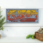 Mountain Lake Sunset Metal Wall Art on Reclaimed Wood, 12.5 Inch Cabin Decor