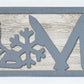 Ski LOVE Metal Sign on Reclaimed Wood, 12.5 Inch Ski Cabin Decor, Skier Gift