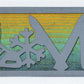 Ski LOVE Metal Sign on Reclaimed Wood, 12.5 Inch Ski Cabin Decor, Skier Gift