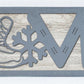 Snowboard LOVE Metal Sign on Reclaimed Wood, 12.5 Inch Snowboarder Gift, Ski Cabin Decor