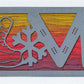 Snowboard LOVE Metal Sign on Reclaimed Wood, 12.5 Inch Snowboarder Gift, Ski Cabin Decor