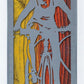 Mountain Biker Metal Wall Art on Reclaimed Wood, Tall 12.5 Inch MTB Sign