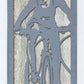 Mountain Biker Metal Wall Art on Reclaimed Wood, Tall 12.5 Inch MTB Sign
