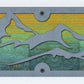 Mountains and Pines Metal Wall Art on Reclaimed Wood, 24 Inch Cabin Decor