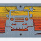 Off Road Jeep Metal Wall Art on Reclaimed Wood, 24 Inch Garage Sign