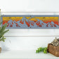 Mountain Range Metal Wall Art on Reclaimed Wood, 24 Inch Rustic Cabin Decor
