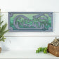 Leaping Bass Metal Wall Art on Reclaimed Wood, 12.5 Inch Fishing Cabin Decor