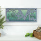 Snowboard LOVE Metal Sign on Reclaimed Wood, 12.5 Inch Snowboarder Gift, Ski Cabin Decor