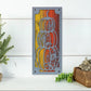 Pumpkin Stack Metal Wall Art on Reclaimed Wood, Tall 12.5 Inch Fall Decor