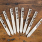 Funny Herb, Christmas Gift, Flower or Garden Marker Set of 8 Eco Friendly Set, Sustainable Gifts, Stocking Stuffer