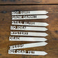 Funny Herb, Christmas Gift, Flower or Garden Marker Set of 8 Eco Friendly Set, Sustainable Gifts, Stocking Stuffer