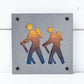Hiking Sign, Hiker Art, Metal Hike Decor