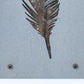 Metal and Wood Feather Wall Decor