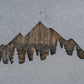 Mountains and Tree Wall Decor, Mountain Metal Art