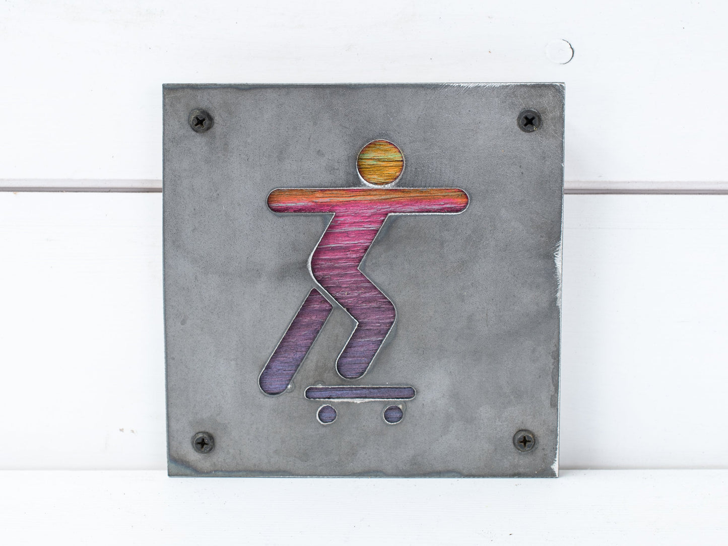 Skate Boarder Metal Art, Skater Art