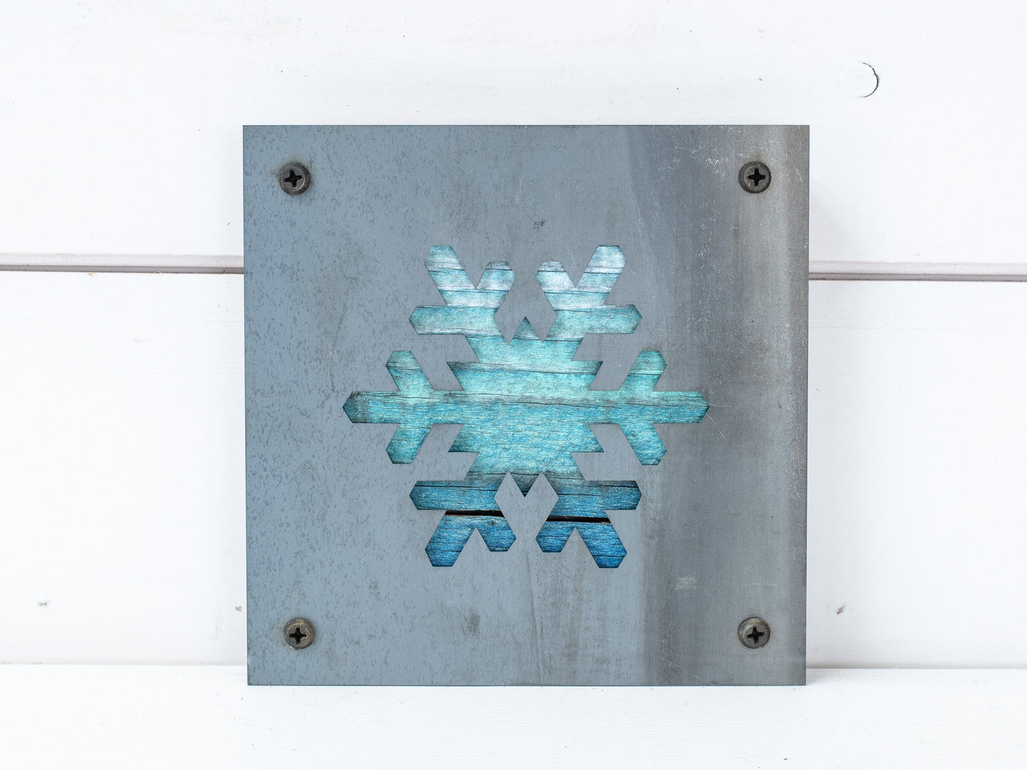 Snowflake Metal Wall Art, Winter Snow