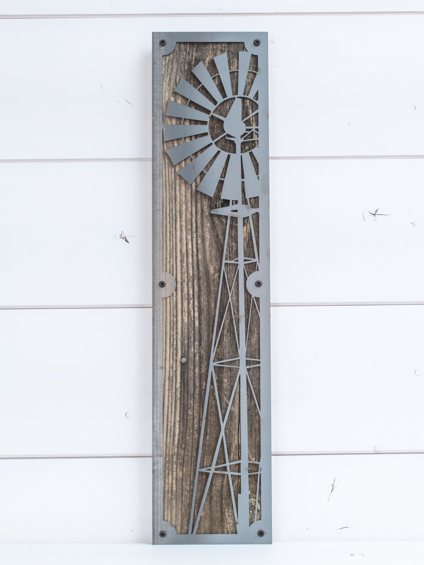 Rustic Windmill Metal Wall Decor