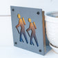 Hiking Sign, Hiker Art, Metal Hike Decor