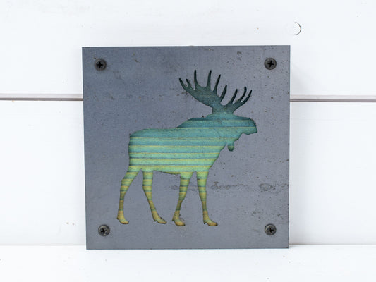 Moose Animal Metal Art, Woodland Nursery Decor